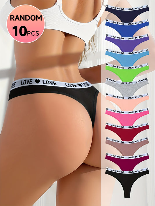 10-Pack Women'S Low-Rise Seamless Thongs