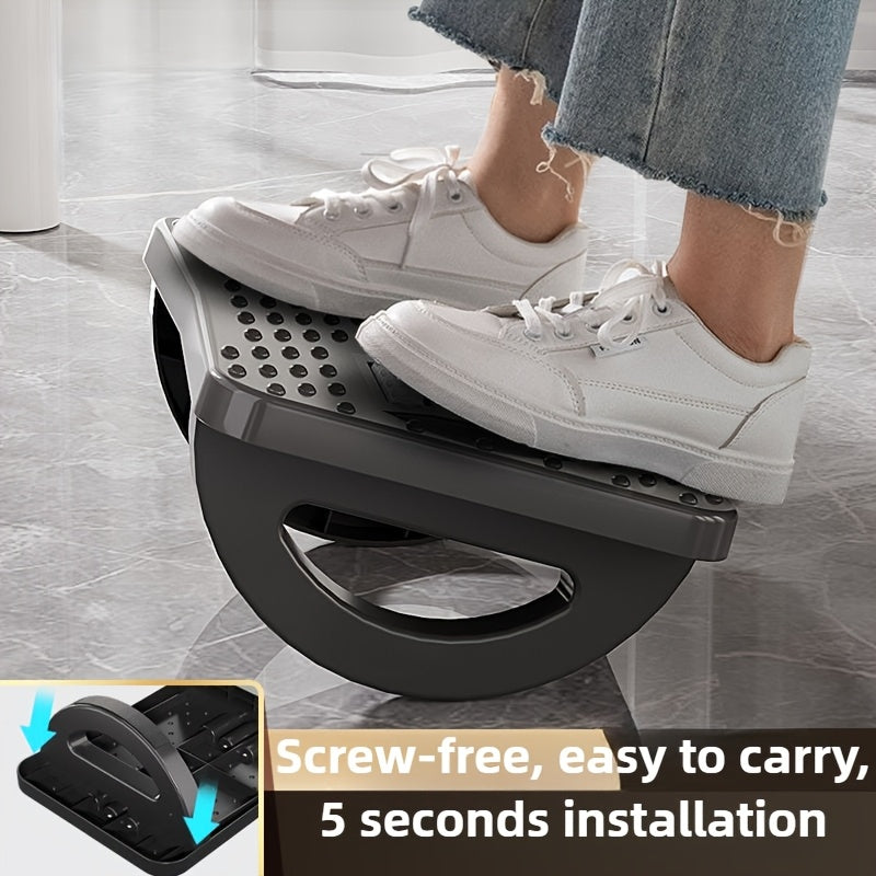 Office Desk Footrest Stool With Rolling Wheels