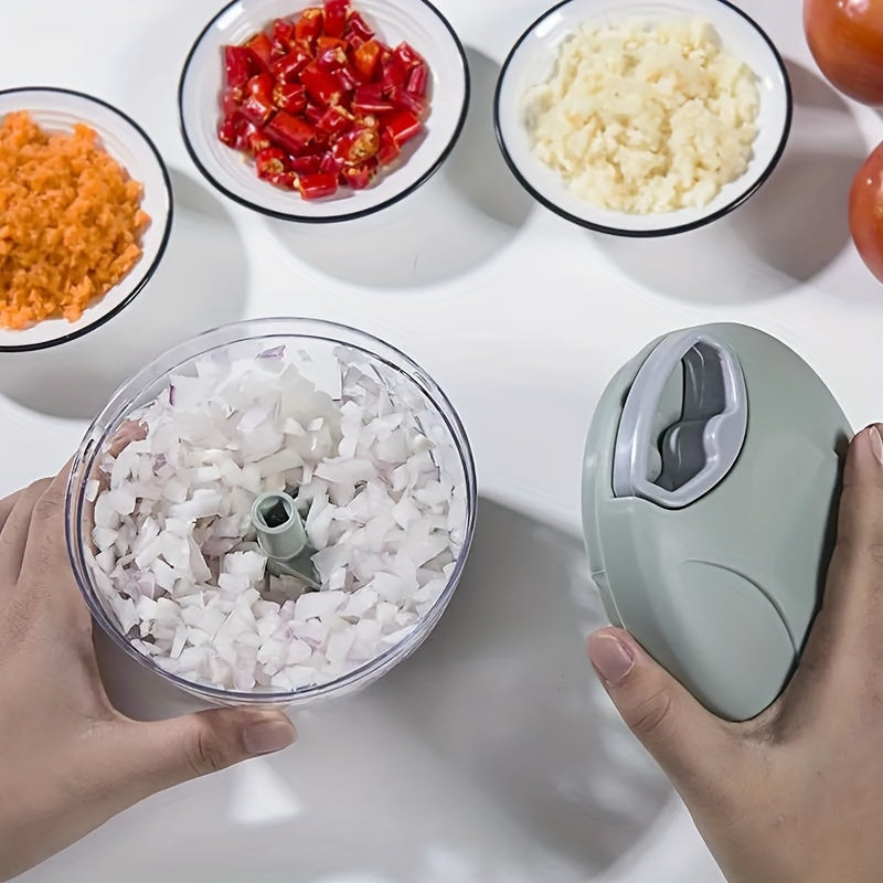 1pc Multifunctional Manual Vegetable Chopper & Garlic Masher