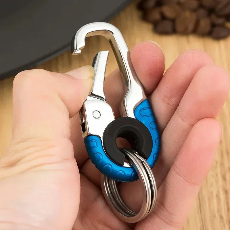 3pcs Heavy-Duty Stainless Steel Keychain Hooks