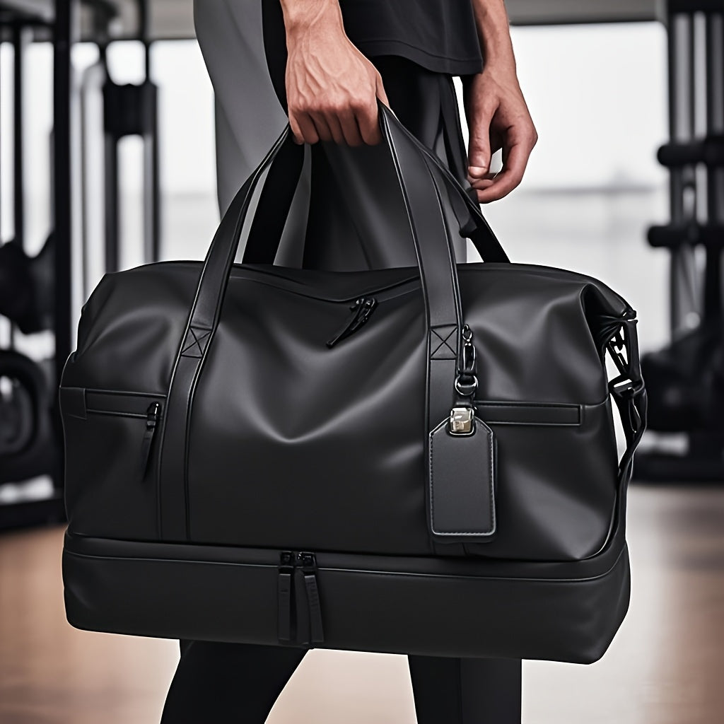 Foldable High Quality Gym Duffel Bag with Shoe Compartment & Wet Pocket