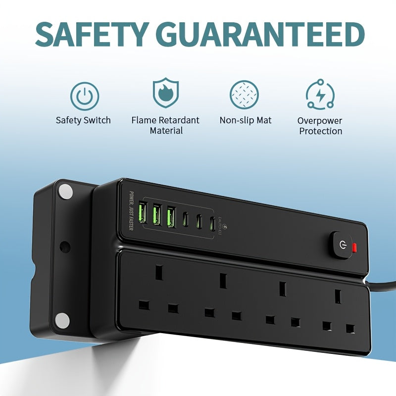 10-in-1 Power Strip with USB Ports