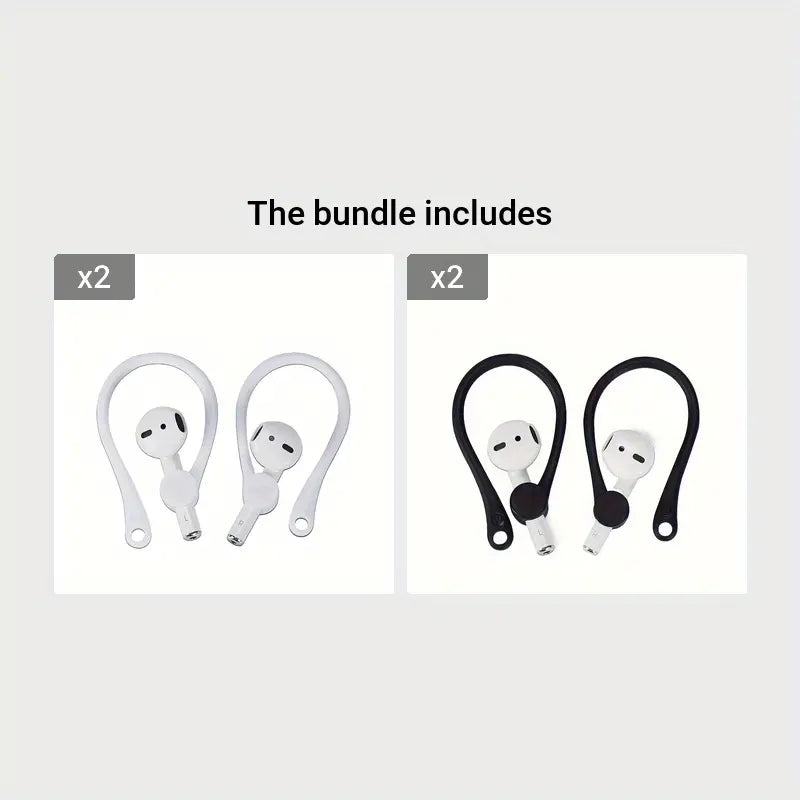 4 Pairs Silicone Earloops For Airpod Hook Earphone Holder Earphone Accessories