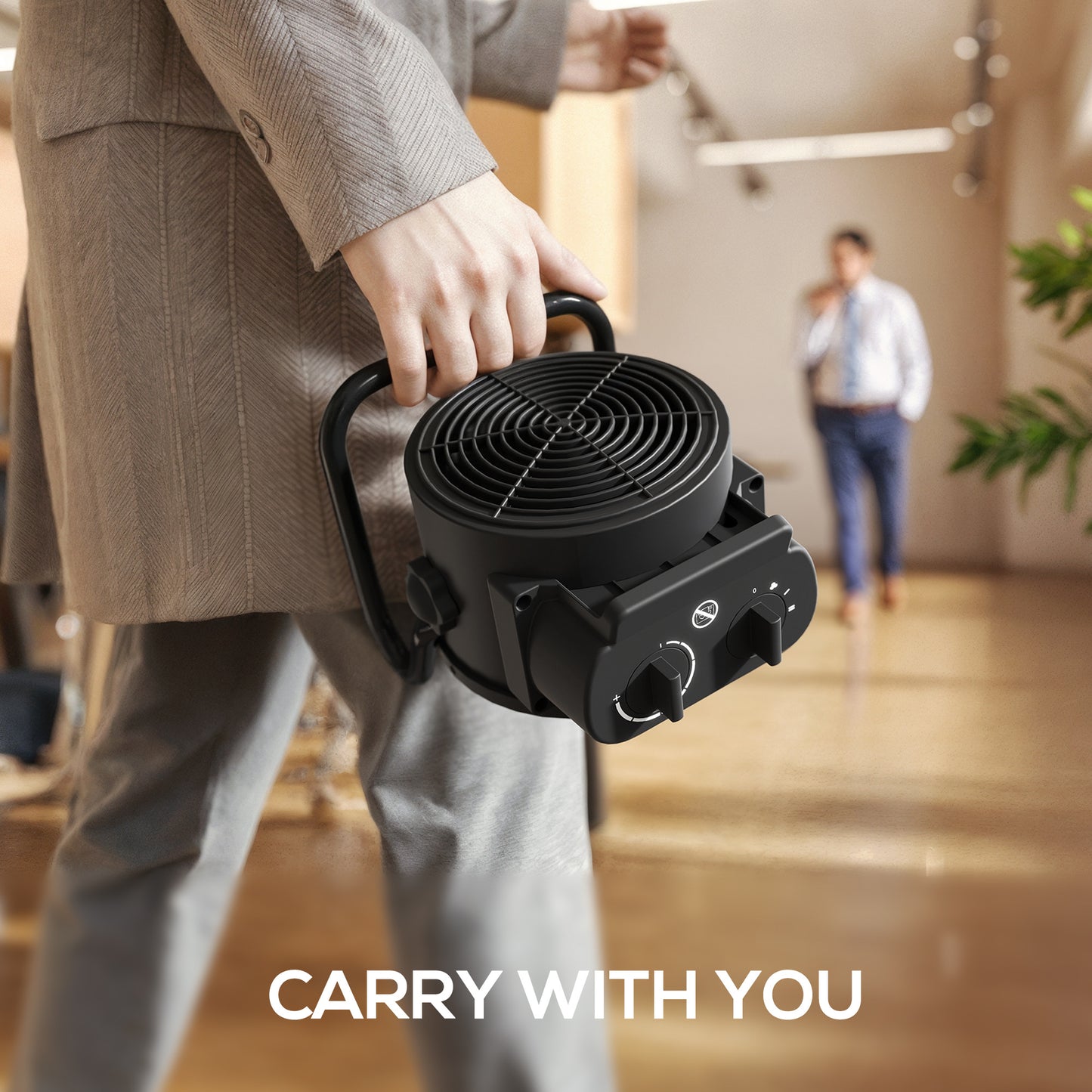 Ceramic Space Heater, 2000W Portable Fan Electric Heater