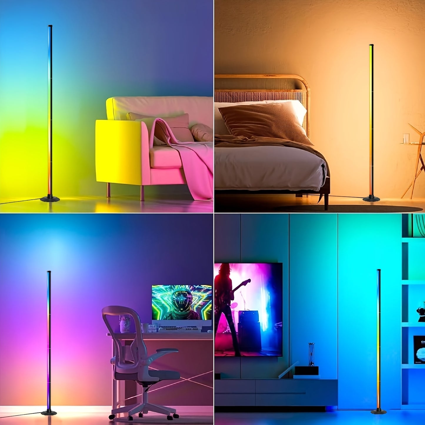 1/2pcs LED Floor Lamp RGBICB Emotion Atmosphere Light