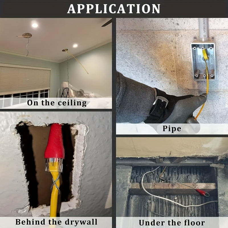 10pcs 4mm*3.3m Fiberglass Duct Rod Electrical Cable Puller