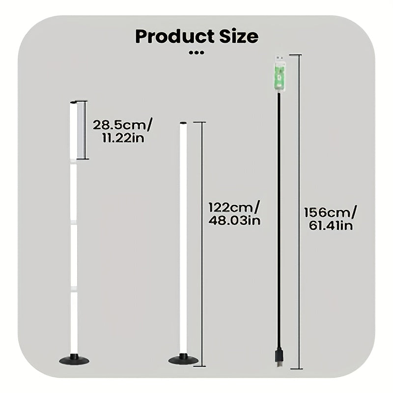 1/2pcs LED Floor Lamp RGBICB Emotion Atmosphere Light