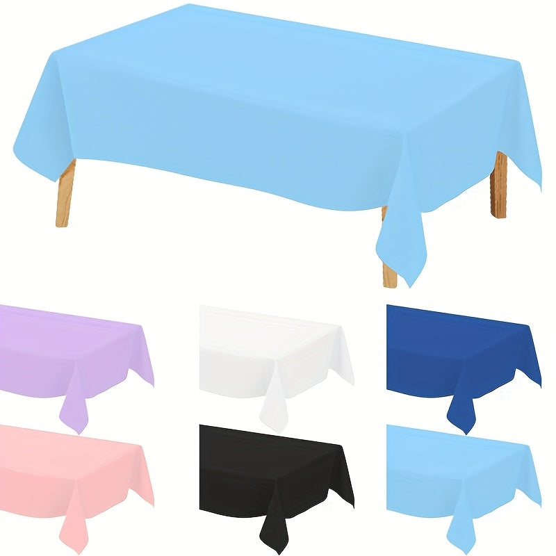 1 Pack Solid Color Plastic Table Cloth