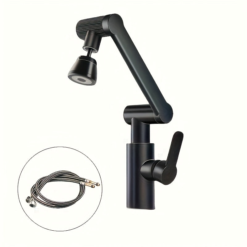 1080° Rotating High-Arc Spout Kitchen & Bathroom Faucet