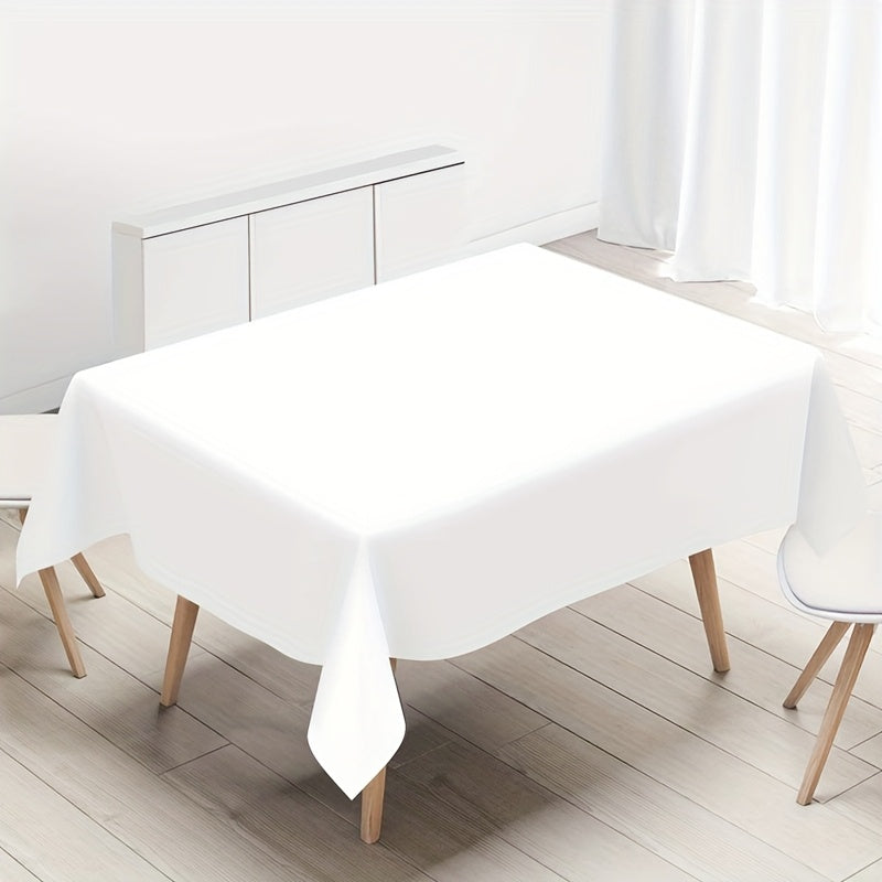 1 Pack Solid Color Plastic Table Cloth