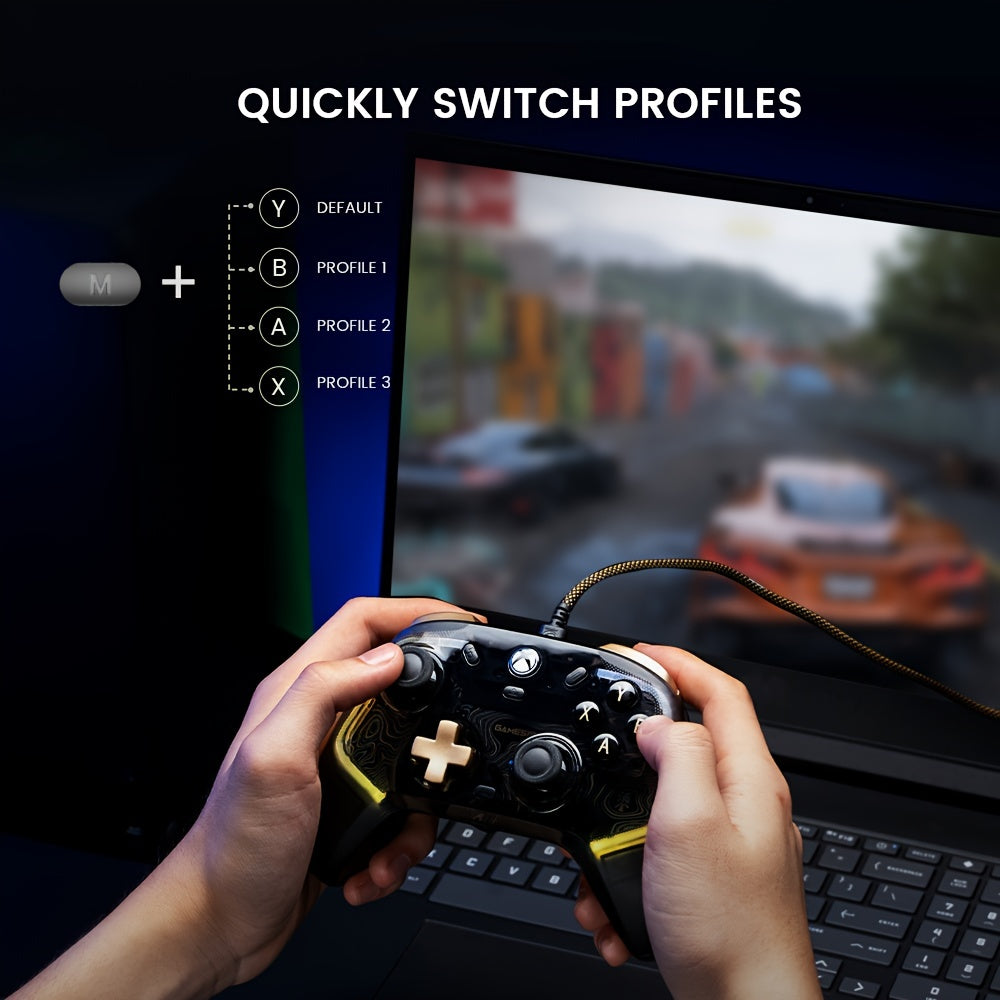 GameSir Kaleid Flux Enhanced Wired Controller for Xbox, RGB Lighting and Hall Effect Joystick