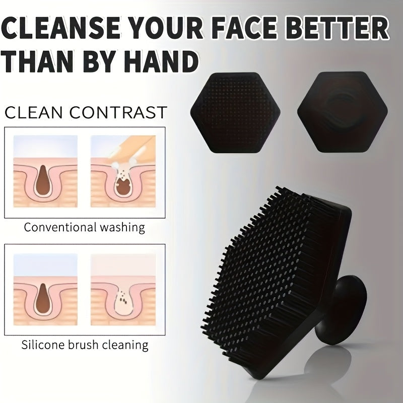 Men's Facial Scrubber - Gentle Exfoliating Pad & Deep Cleansing Massager