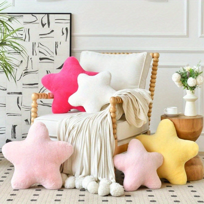 10-Pack Star Decor Plush Throw Pillows
