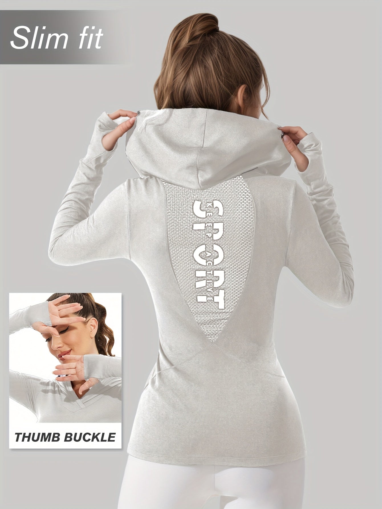 Women's Workout Hoodie - Quick-Dry Yoga Jacket