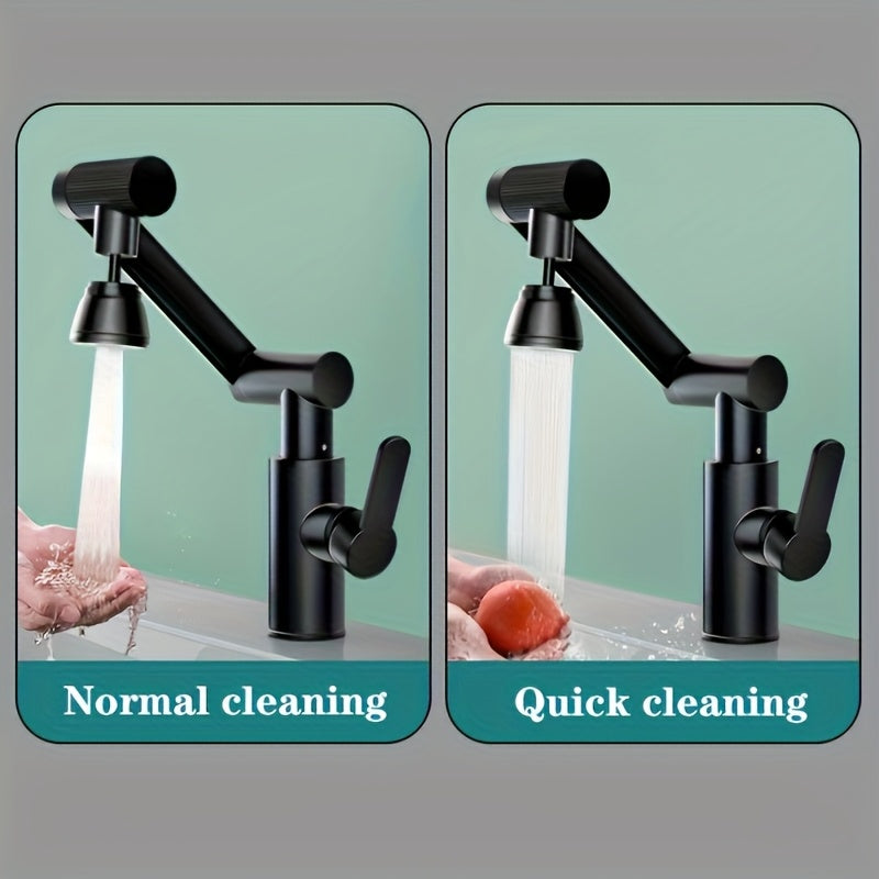 1080° Rotating High-Arc Spout Kitchen & Bathroom Faucet