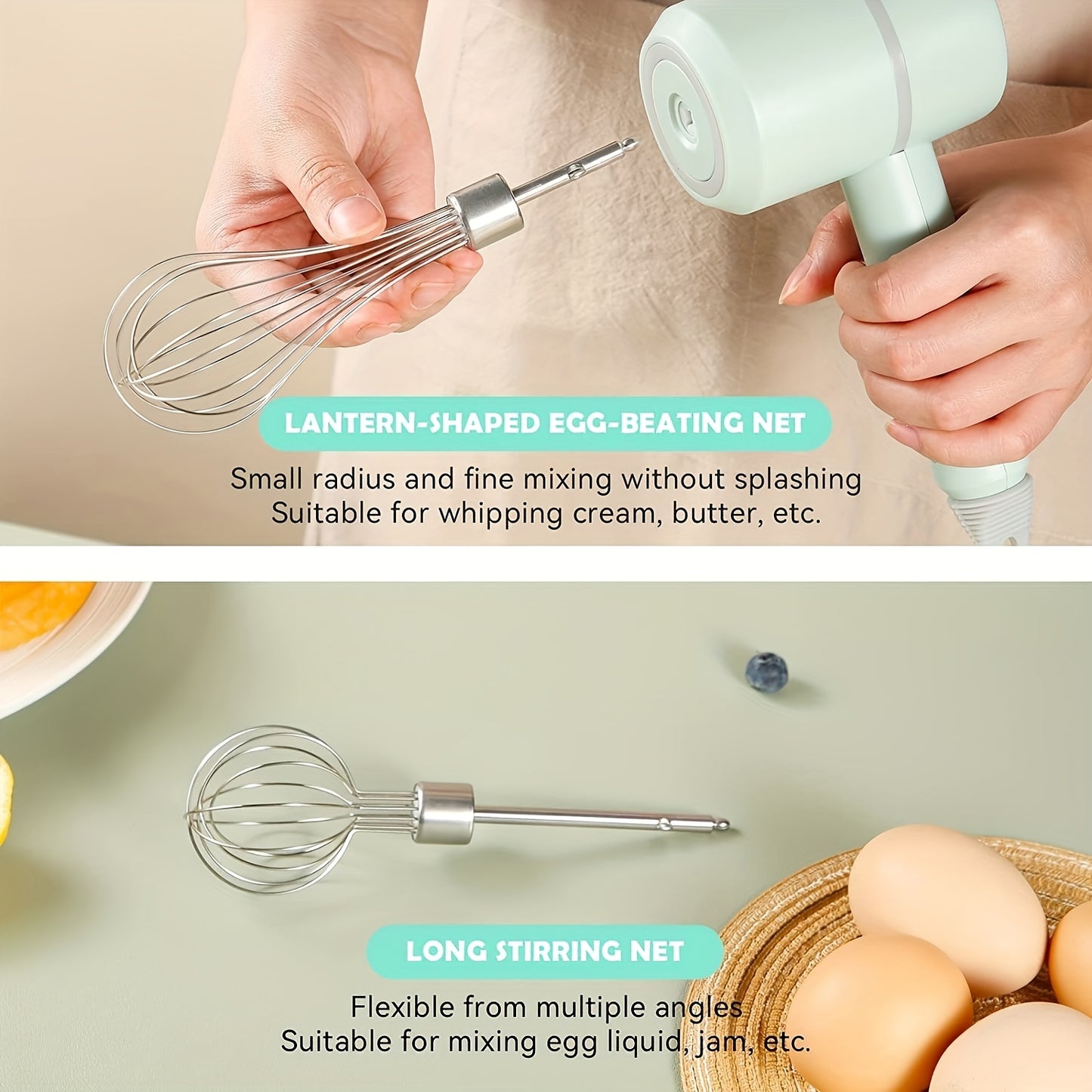 1 electric handheld egg beater