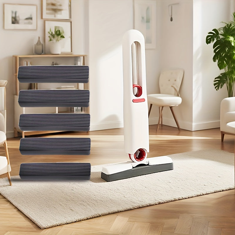 6pcs Self-Wringing Mop Set- Easy Squeeze