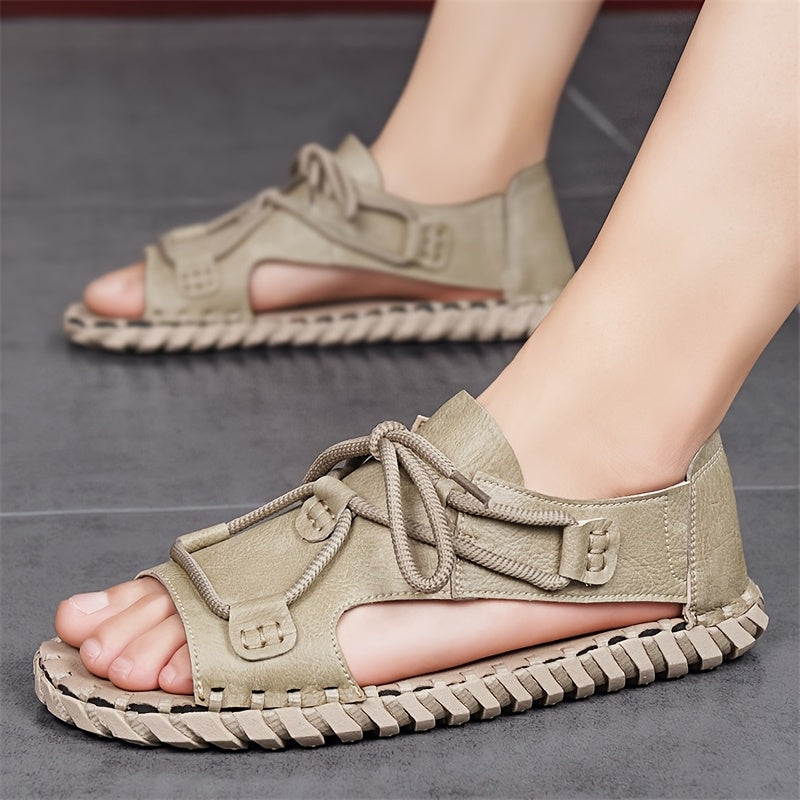 Men's Black/Brown/Grey Sandals - Lightweight Summer Flip Flops