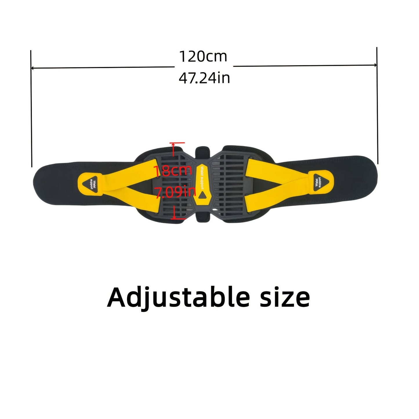 Adjustable Double Pull Waist Strap - Breathable Lower Back Brace