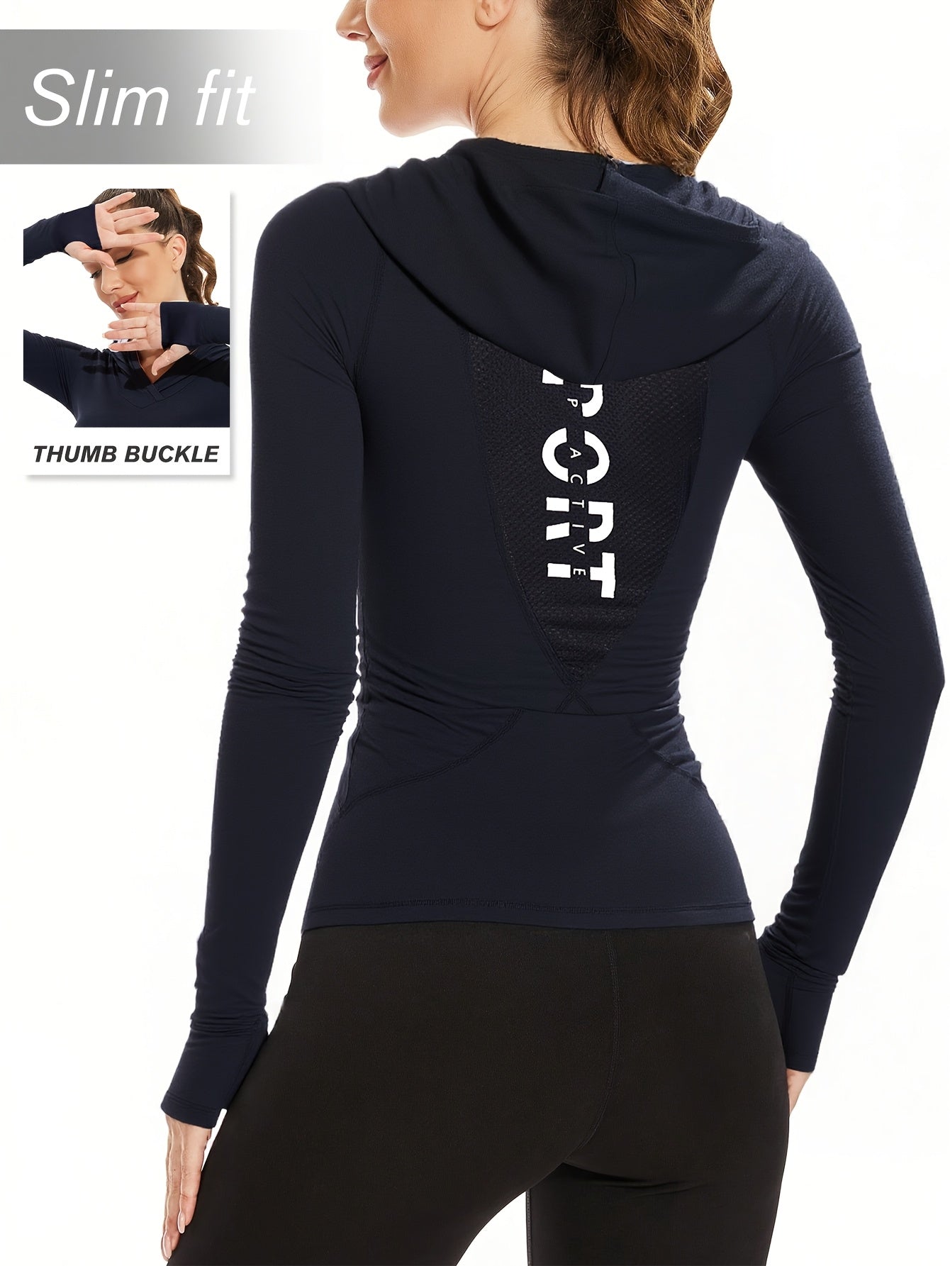 Women's Workout Hoodie - Quick-Dry Yoga Jacket