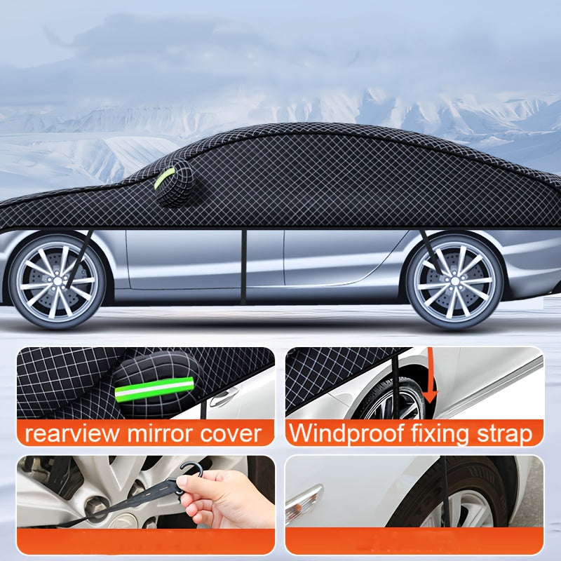 Heavy-duty all-weather windproof car cover