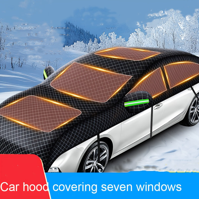Heavy-duty all-weather windproof car cover