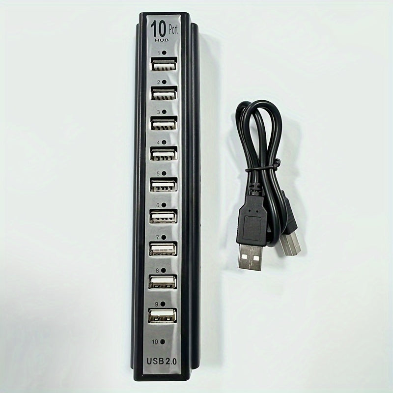 10-Port USB Hub Compatible for PS5/PS4/Xbox/PC/Mac